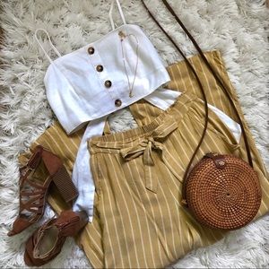 SOLD!! Arizona Jean Co. Yellow Flared Pants